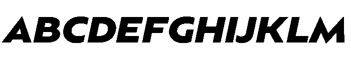 BSSynthetik ExtraboldItalic Instance Font UPPERCASE