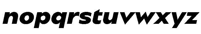 BSSynthetik ExtraboldItalic Instance Font LOWERCASE