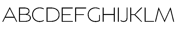BSSynthetik Extralight Instance Font UPPERCASE