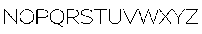 BSSynthetik Extralight Instance Font UPPERCASE