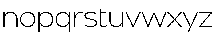 BSSynthetik Extralight Instance Font LOWERCASE