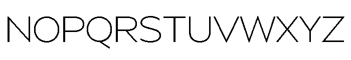 BSSynthetik Extralight Font UPPERCASE