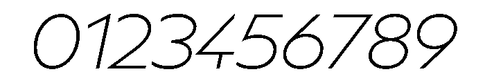 BSSynthetik ExtralightItalic Instance Font OTHER CHARS