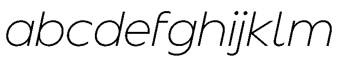 BSSynthetik ExtralightItalic Instance FONT