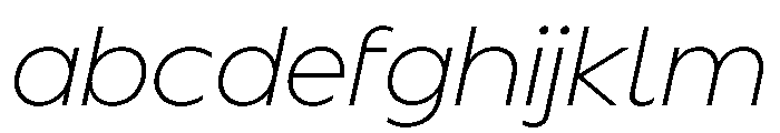 BSSynthetik ExtralightItalic FONT