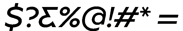 BSSynthetik Italic Instance Font OTHER CHARS