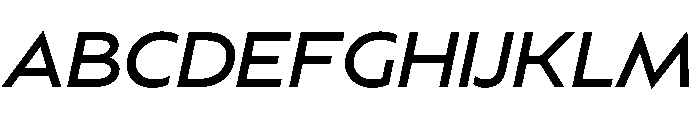 BSSynthetik Italic Instance Font UPPERCASE