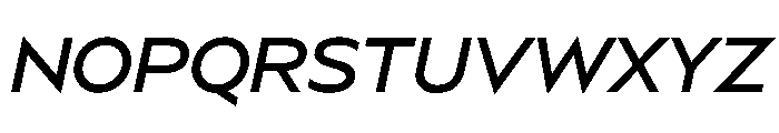 BSSynthetik Italic Instance Font UPPERCASE