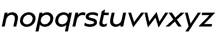BSSynthetik Italic Instance Font LOWERCASE