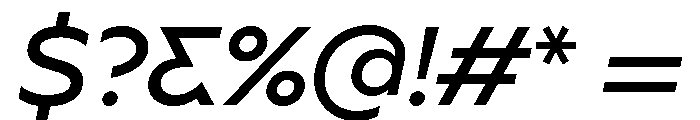 BSSynthetik Italic Font OTHER CHARS