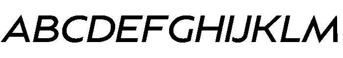 BSSynthetik Italic Font UPPERCASE