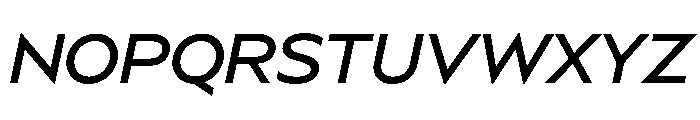 BSSynthetik Italic Font UPPERCASE