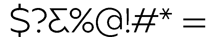 BSSynthetik Light Instance Font OTHER CHARS
