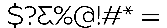 BSSynthetik Light Font OTHER CHARS