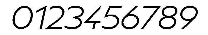 BSSynthetik LightItalic Instance Font OTHER CHARS