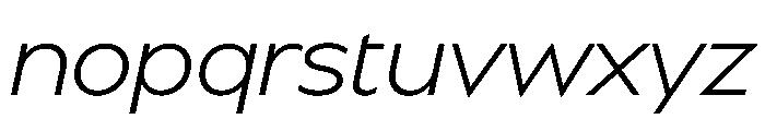 BSSynthetik LightItalic Instance Font LOWERCASE