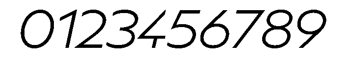 BSSynthetik LightItalic Font OTHER CHARS