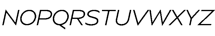 BSSynthetik LightItalic Font UPPERCASE