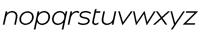 BSSynthetik LightItalic Font LOWERCASE