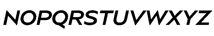 BSSynthetik MediumItalic Instance Font UPPERCASE
