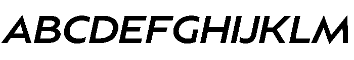 BSSynthetik MediumItalic Font UPPERCASE
