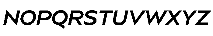 BSSynthetik MediumItalic Font UPPERCASE