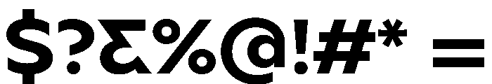 BSSynthetik Semibold Font OTHER CHARS
