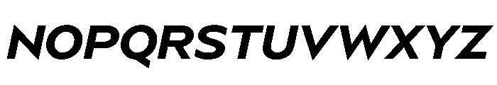 BSSynthetik SemiboldItalic Instance Font UPPERCASE