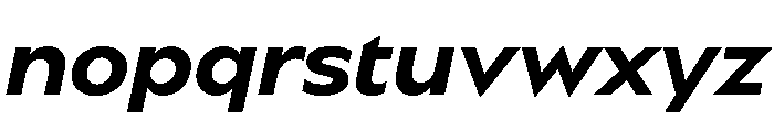 BSSynthetik SemiboldItalic Instance Font LOWERCASE