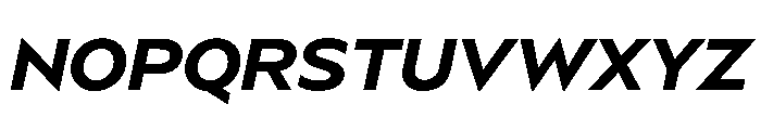 BSSynthetik SemiboldItalic Font UPPERCASE