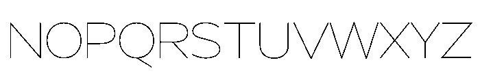 BSSynthetik Thin Instance Font UPPERCASE