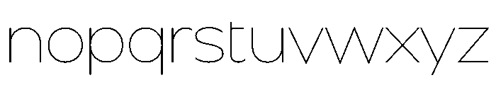 BSSynthetik Thin Instance Font LOWERCASE