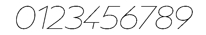 BSSynthetik ThinItalic Instance Font OTHER CHARS
