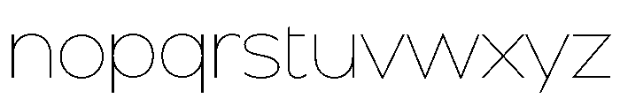 BSSynthetik Thin Font LOWERCASE