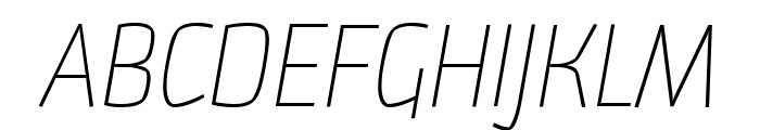 BC Pramen Sans Light Italic Font UPPERCASE