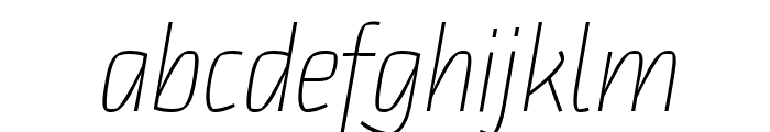 BC Pramen Sans Light Italic Font LOWERCASE