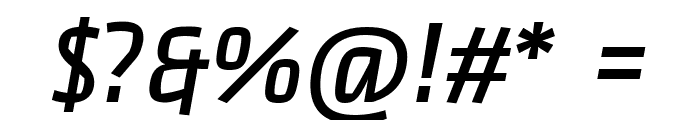 BC Pramen Sans SemiBold Italic Font OTHER CHARS
