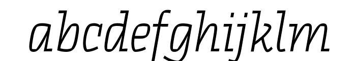 BC Pramen Slab Italic Font LOWERCASE