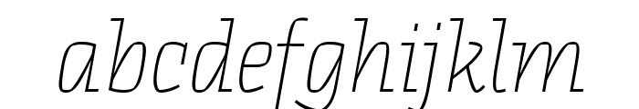 BC Pramen Slab Light Italic Font LOWERCASE
