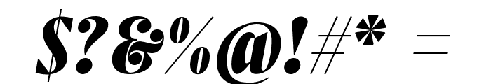 BC Steiner Black Italic Font OTHER CHARS