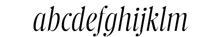 BC Steiner Light Italic Font LOWERCASE