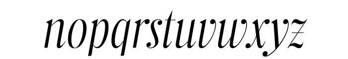 BC Steiner Light Italic Font LOWERCASE