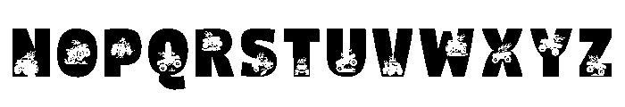 Btzmonstertruck Font UPPERCASE
