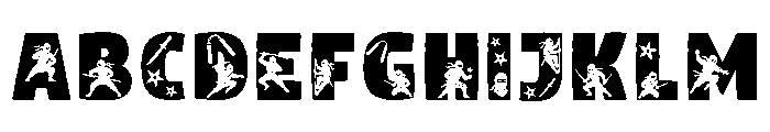 Btzninjawarriors FONT
