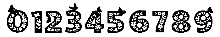 Btzretrofloralbutter Font OTHER CHARS