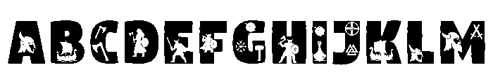 Btzviking Font UPPERCASE