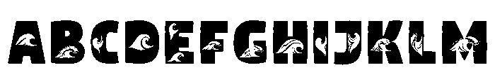 Btzwaves Font UPPERCASE