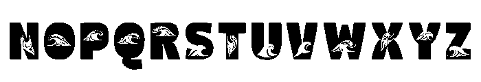 Btzwaves Font UPPERCASE