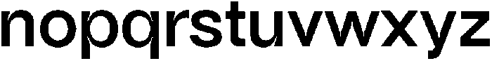 BT Bjørvika Bold otf (700) Font LOWERCASE