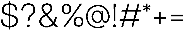 BT Bjørvika Extra Light otf (200) Font OTHER CHARS